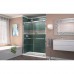 DreamLine Encore 34 in. D x 60 in. W x 78 3/4 in. H Bypass Shower Door in Chrome and Right Drain Biscuit Base Kit  DL-7006R-22-01 - B0762N1CVR